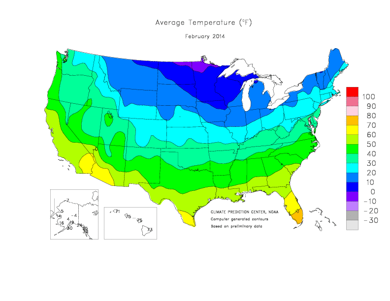 Температура воздуха в январе карта