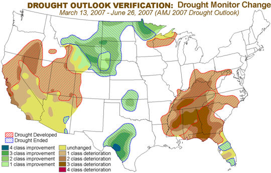 Drought Monitor Change graphic