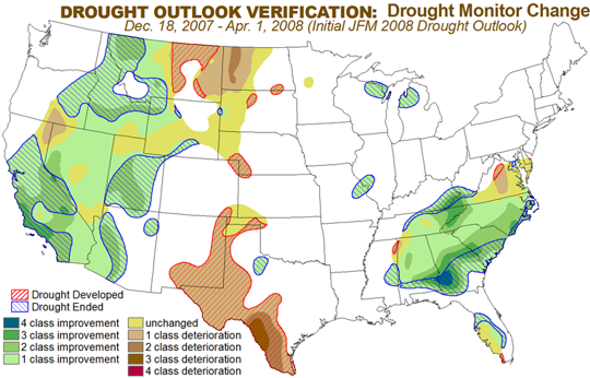 Drought Monitor Change graphic