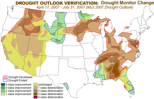 Drought Monitor Change graphic