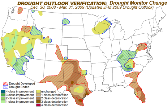 Drought Monitor Change graphic