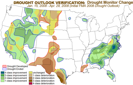 Drought Monitor Change graphic