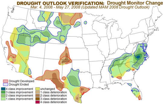 Drought Monitor Change graphic