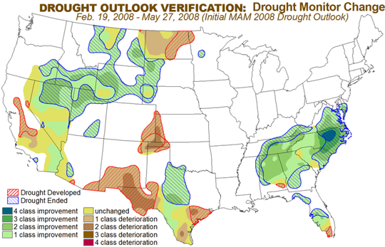 Drought Monitor Change graphic