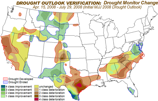 Drought Monitor Change graphic