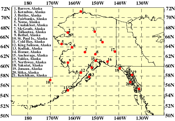 Map of Alaska