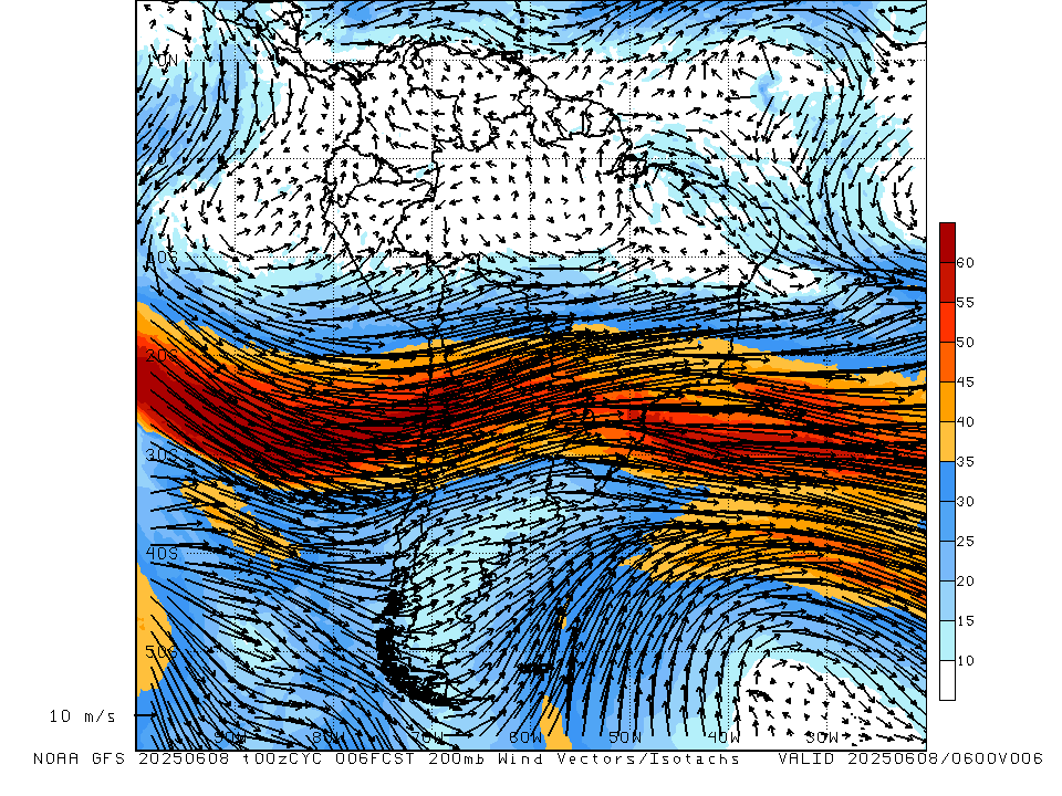 GFS 200mb Wind