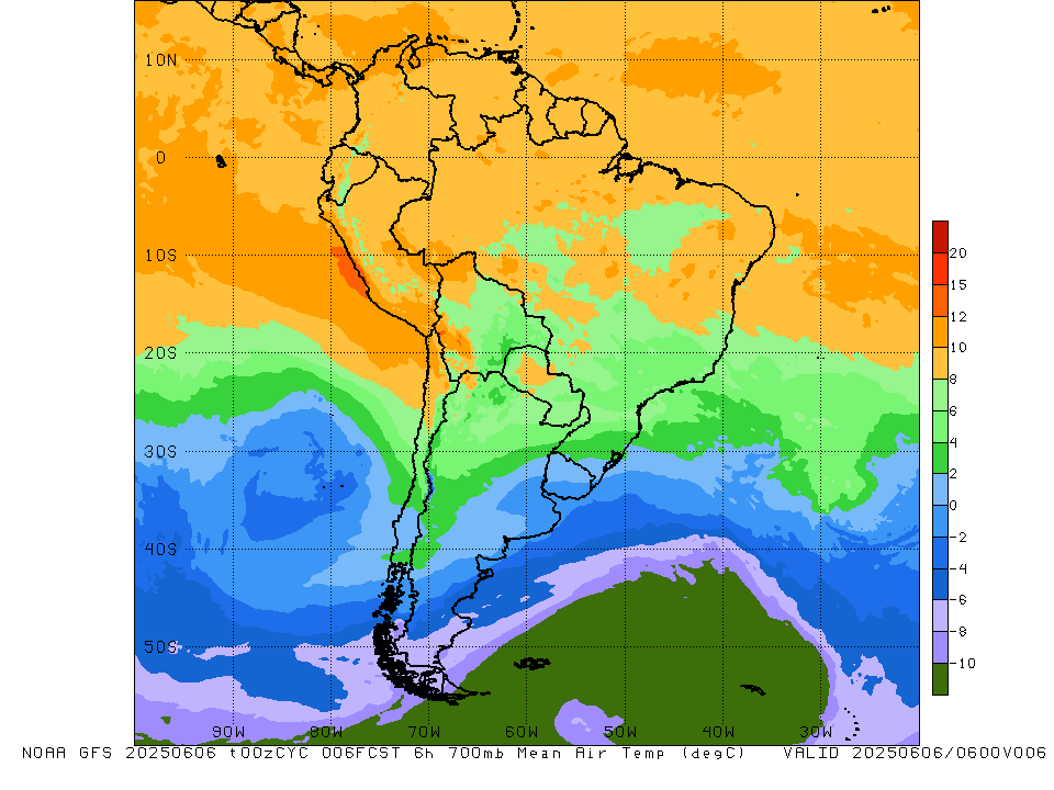 GFS 700mb Temp
