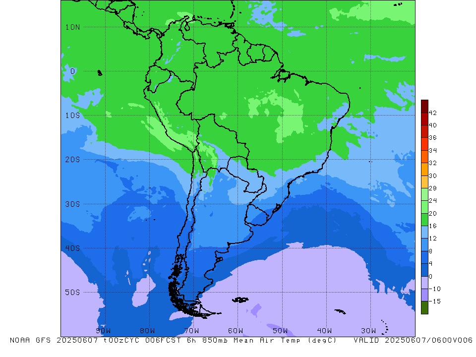 GFS 850mb Temp