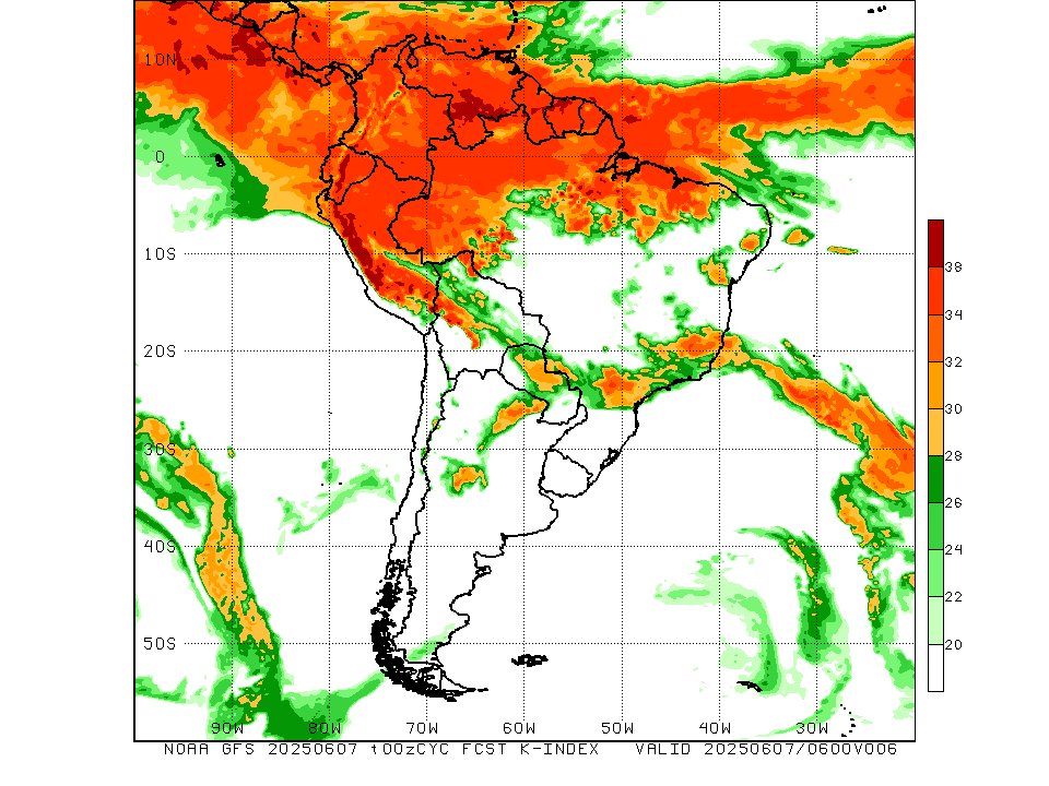 GFS K-Index