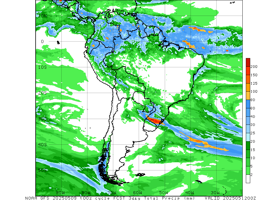 GFS 3-day Total Precp