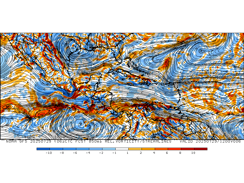 GFS 850mb Wind