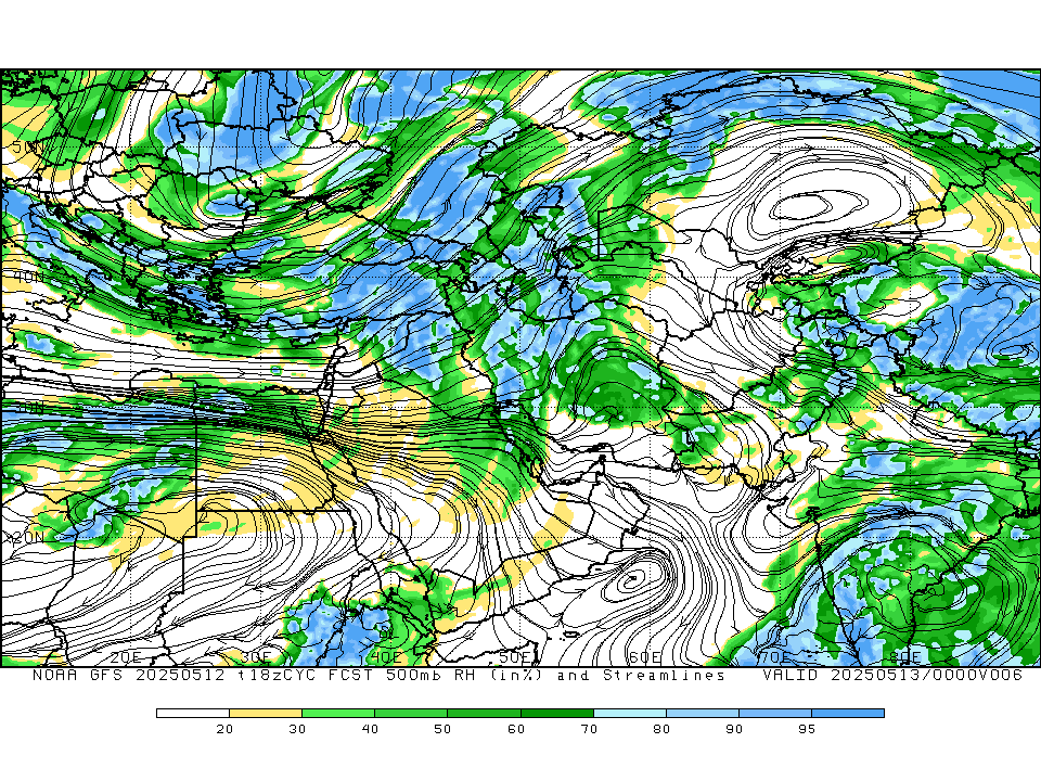 GFS 500mb Wind