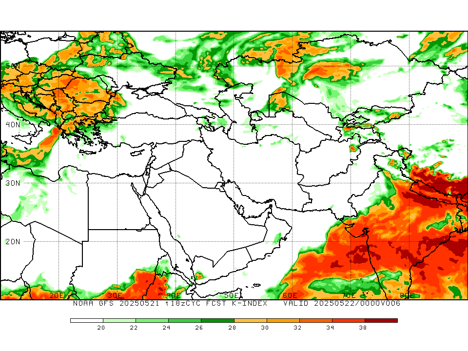 GFS K-Index