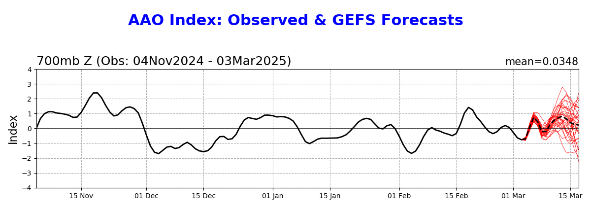 Ensemble Mean AAO Outlook