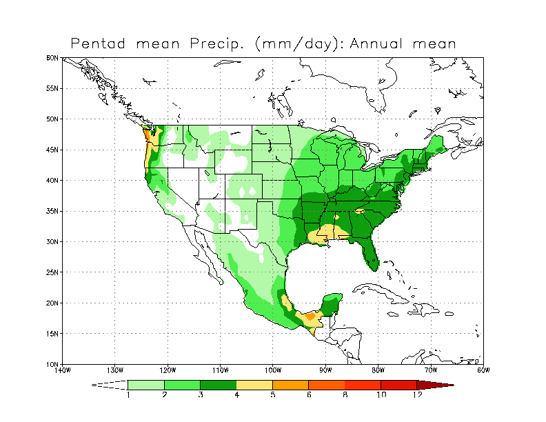 Pentad Mean Precipitation. Click on image to enlarge