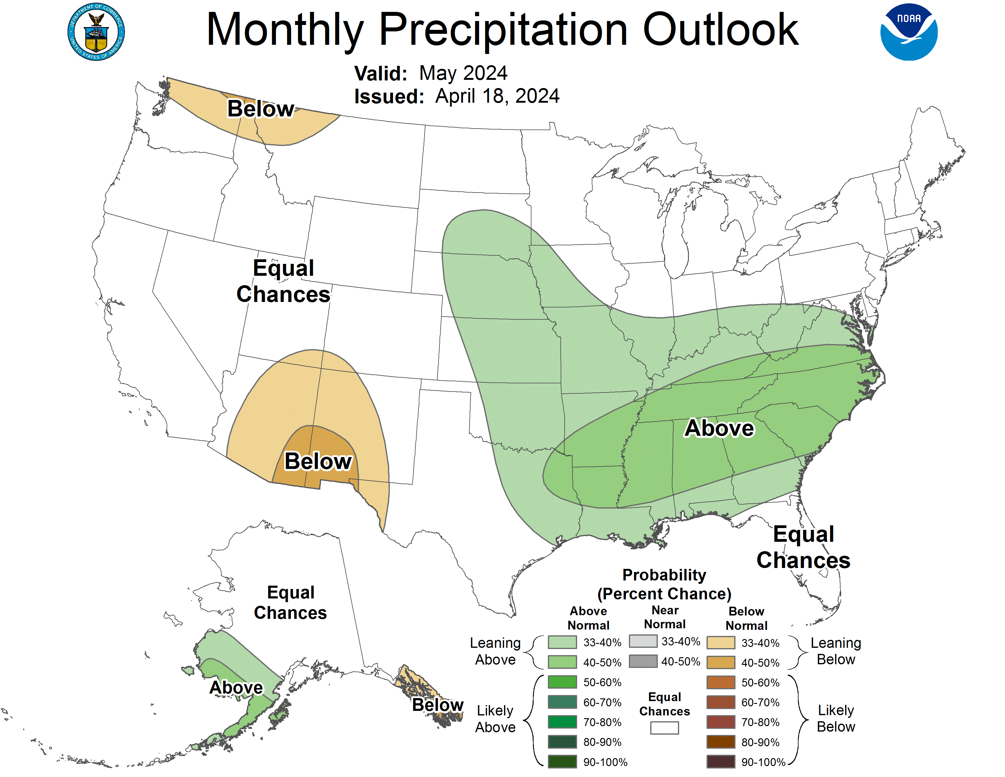 30-day precipitation outlook chart not currently available