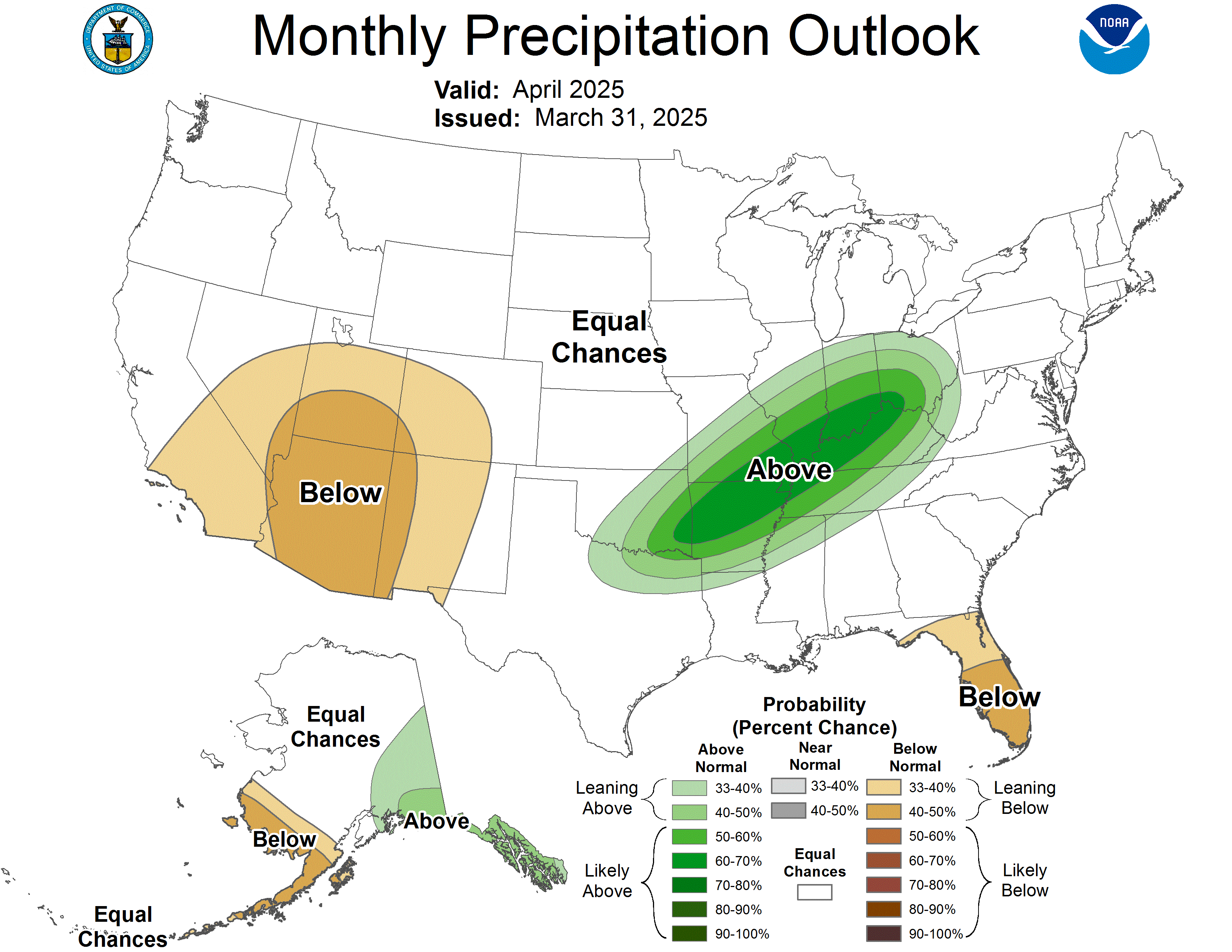 One Month Outlook Precipitation