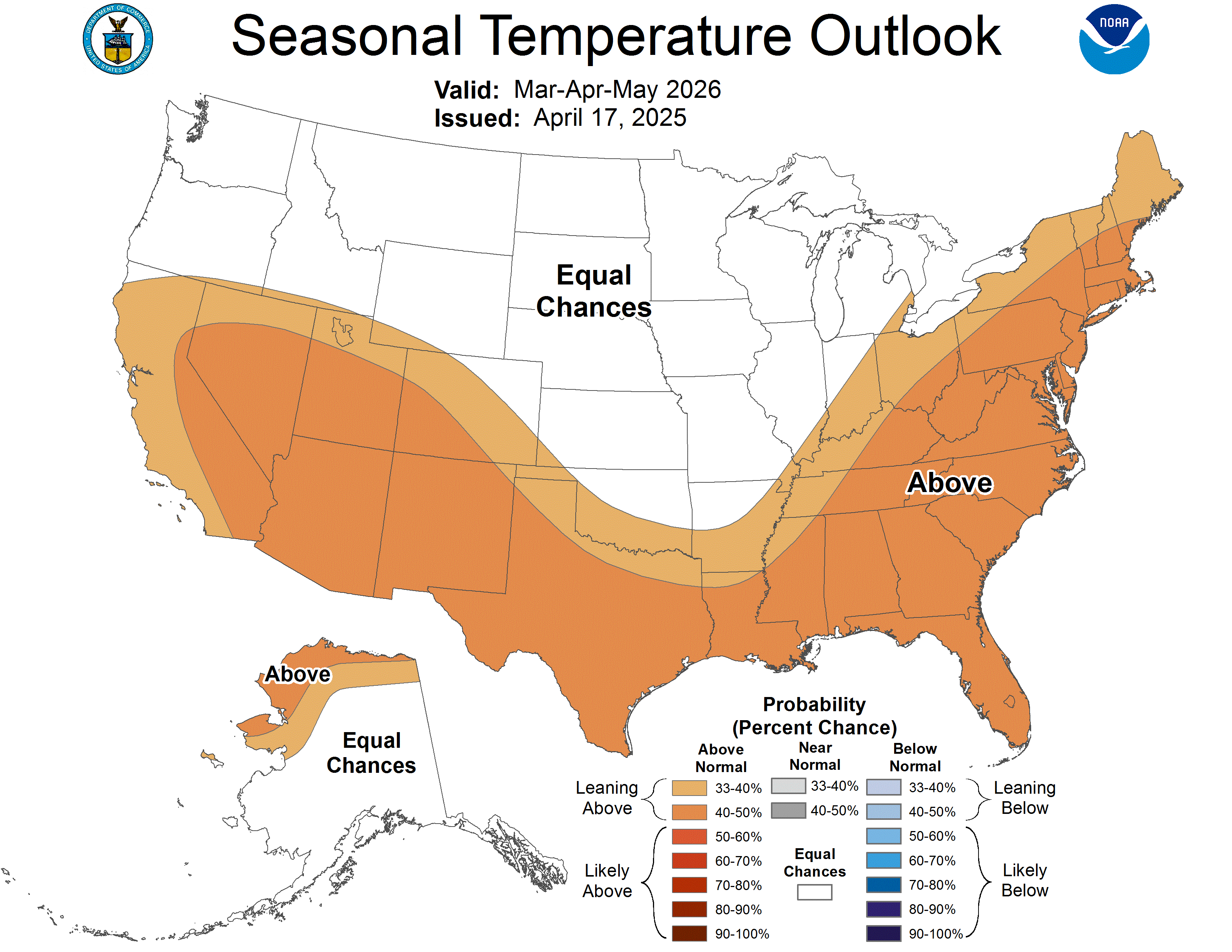 Eastern Kentucky Weather NWS CPC LongTerm Temperature and