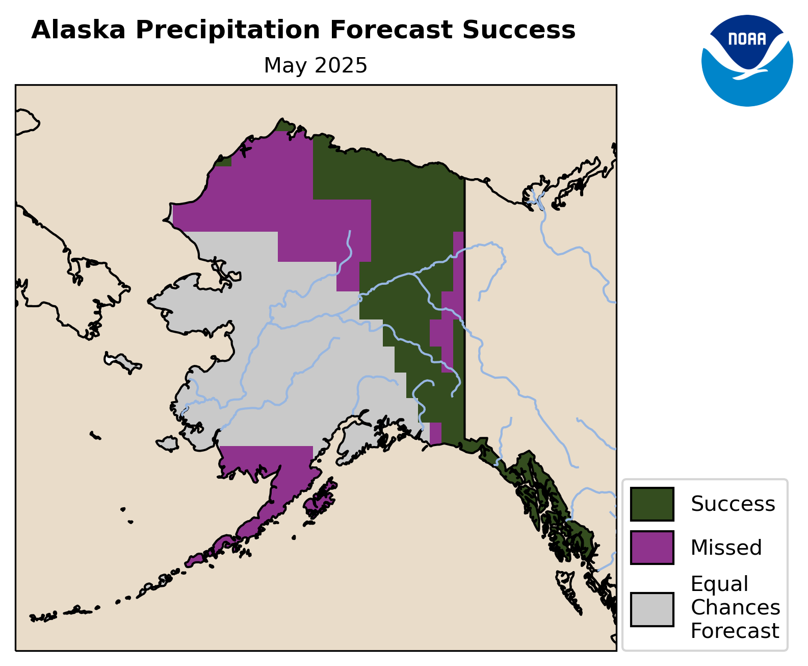 Success or Miss of Precipitation Forecast
