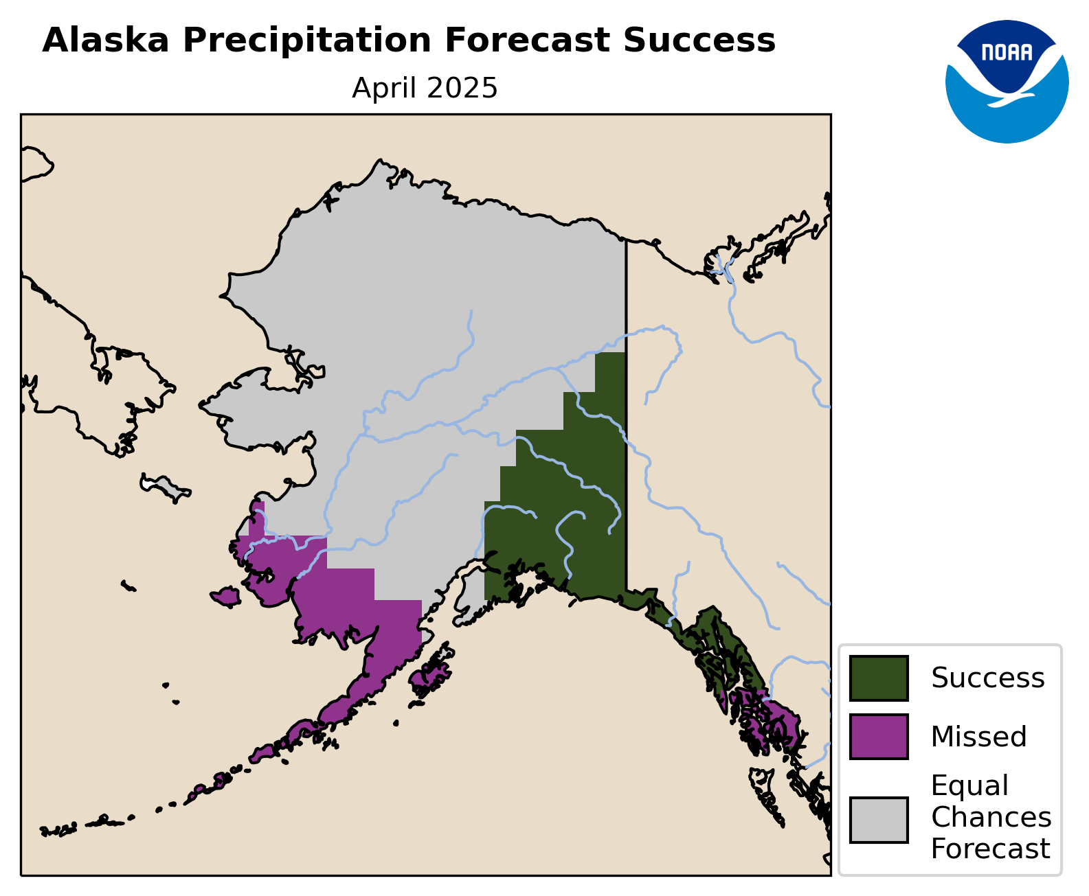 Success or Miss of Precipitation Forecast