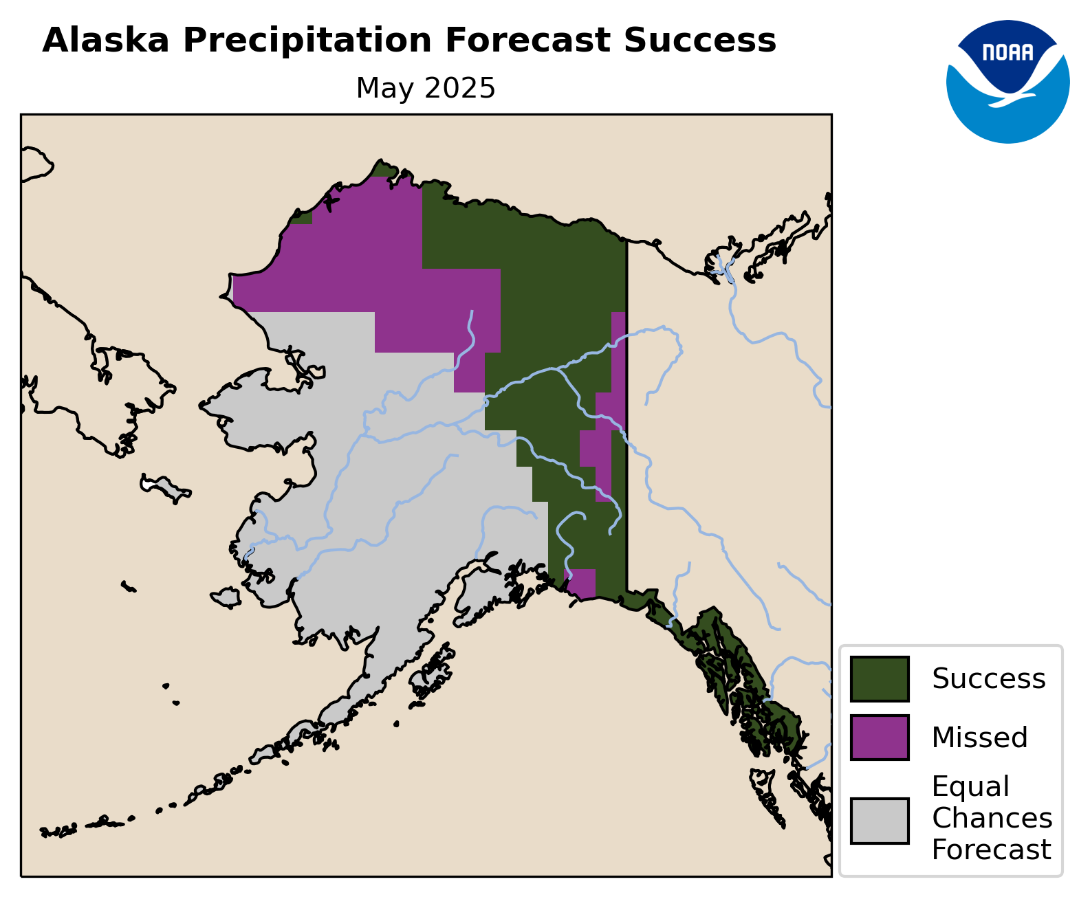 Success or Miss of Precipitation Forecast