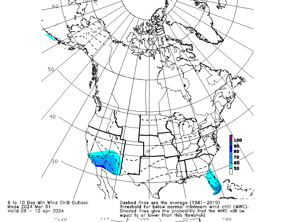 CPC's 6-10 day outlook for wind chill