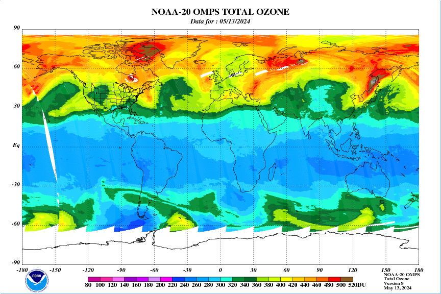S-NPP OMPS Ozone v8 Global