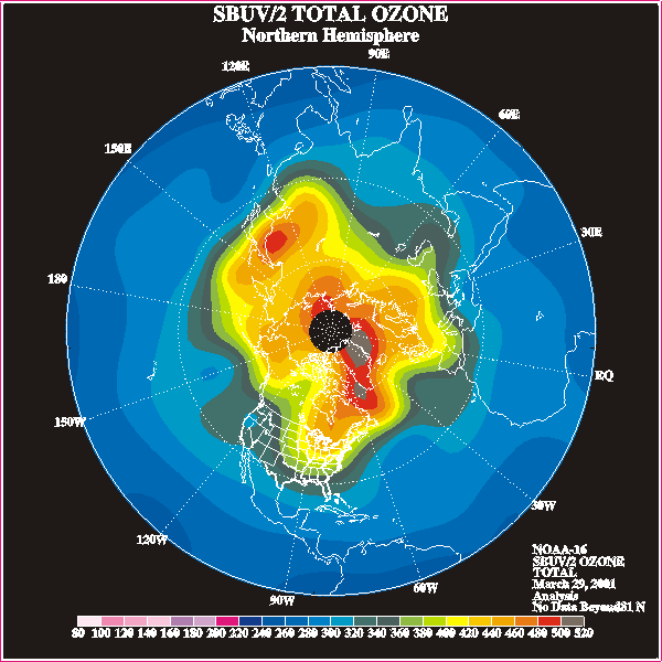 SBUV/2 NH Total Ozone