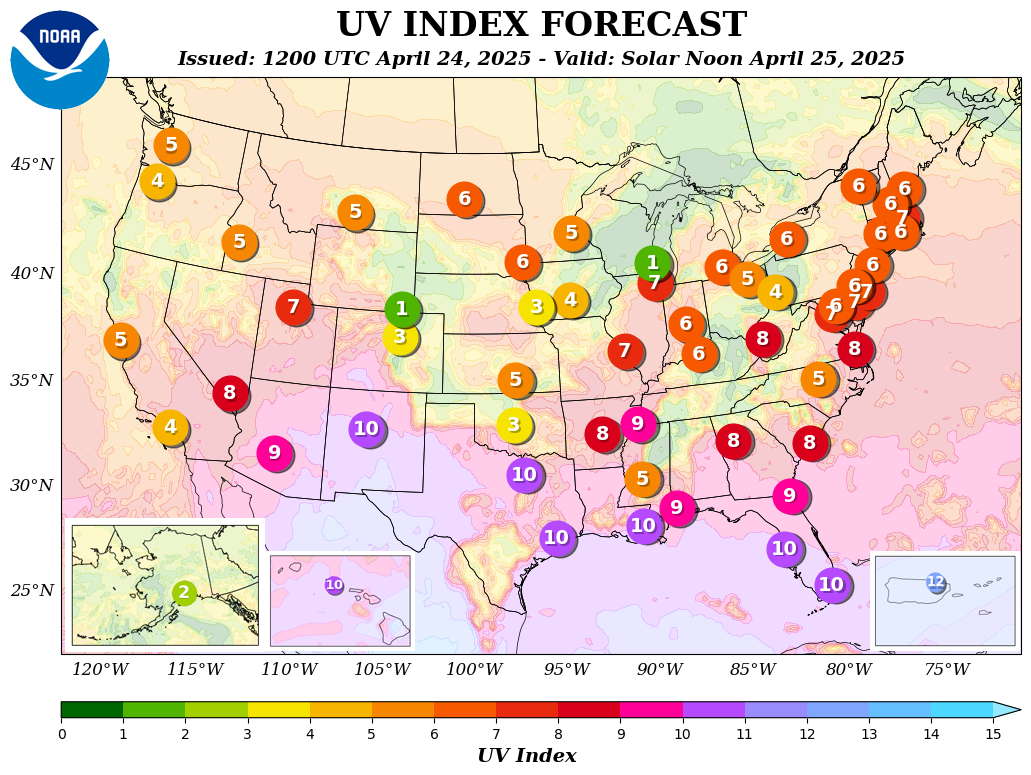 USA UV Index