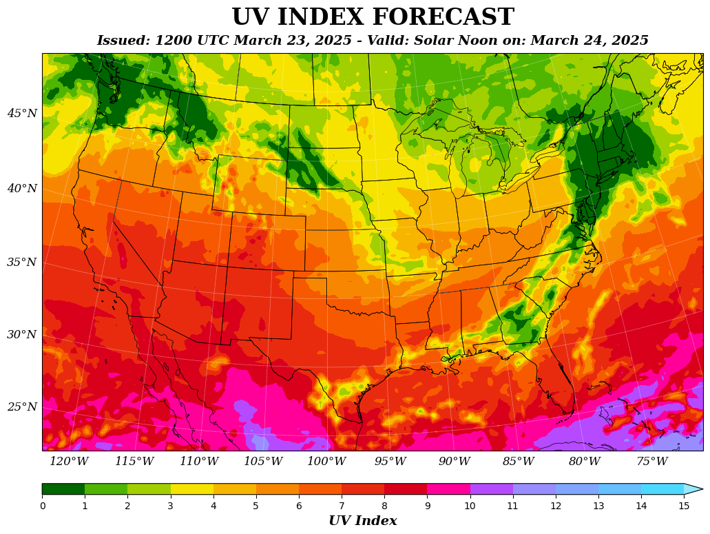 North America Color Background Satellite Thumb